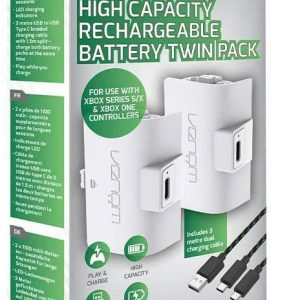 Venom 1100mAh Rechargeable Battery Twin Pack For Xbox Series X/S - White