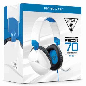 Turtle Beach Recon 70P White Gaming Headset for PS4, Xbox One, Nintendo Switch And PC