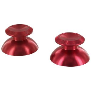 ZedLabz Red Alloy Metal Thumb Stick Replacements x2 for PS4 Controllers
